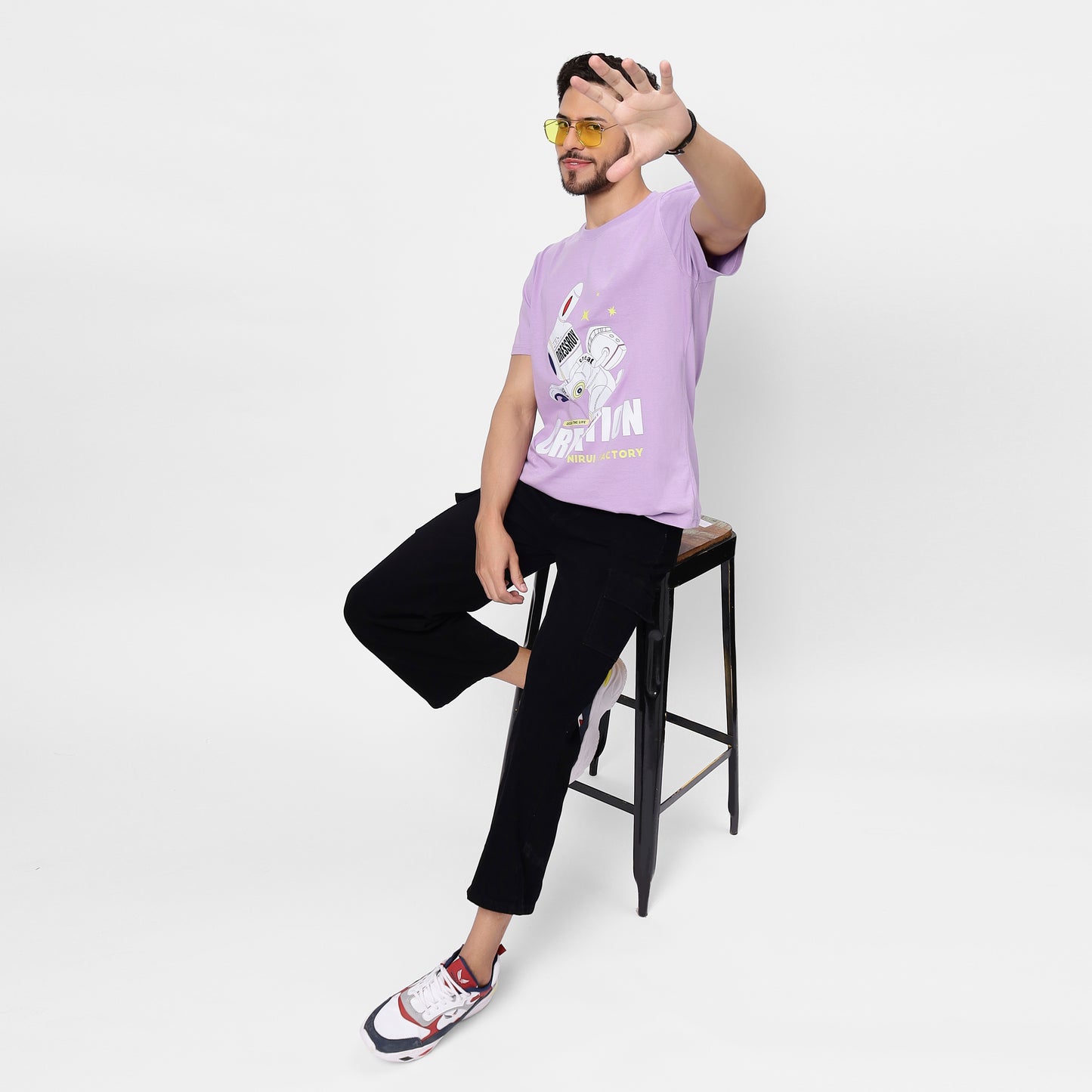 YAIL Creation Graphic Tee - Lavender - 180 GSM