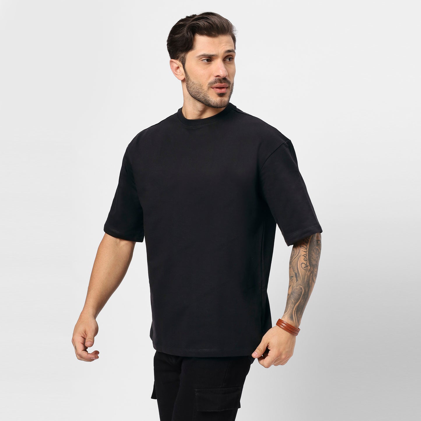 YAIL Black Skate Oversized T-Shirt | Streetwear