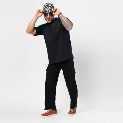 YAIL Black Skate Oversized T-Shirt | Streetwear
