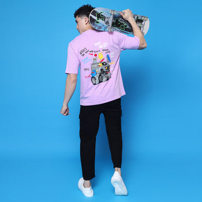 YAIL™ Lilac Skate Monster Oversized T-Shirt