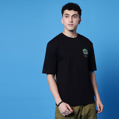 Reduce Reuse Recycle Oversized Tee - 240 GSM French Terry Cotton | Eco Graphic Print T-Shirt