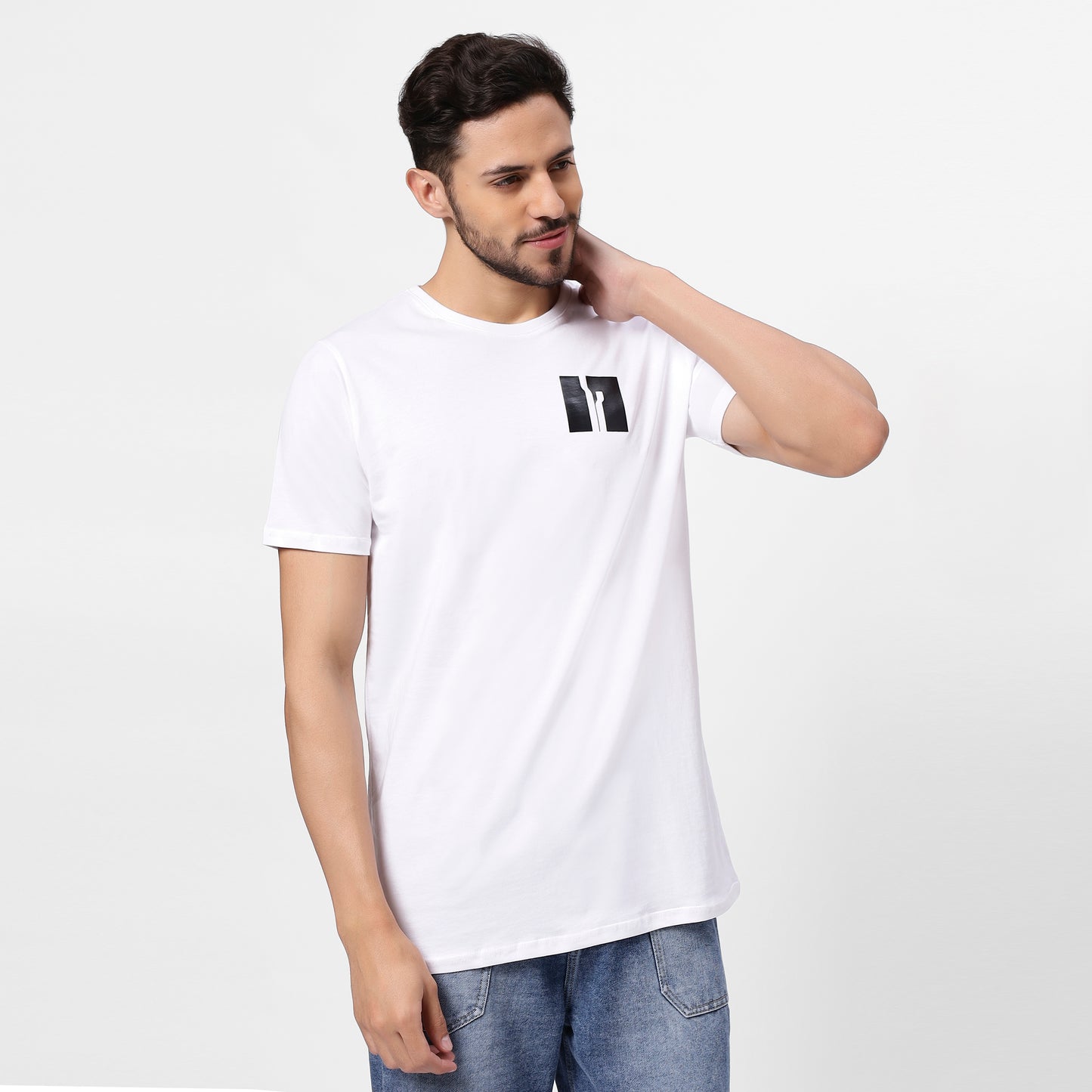 YAIL White Plain Tee - 180 GSM