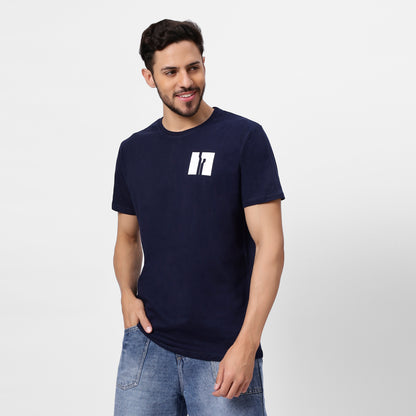 YAIL Navy Essential Tee - 180 GSM