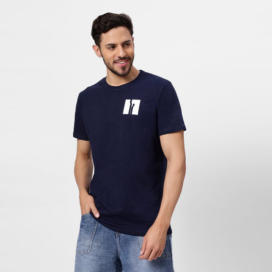 YAIL Navy Essential Tee - 180 GSM