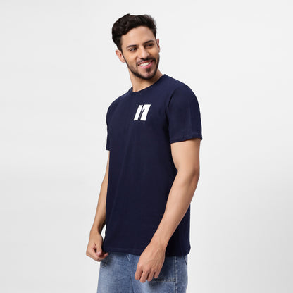 YAIL Navy Essential Tee - 180 GSM