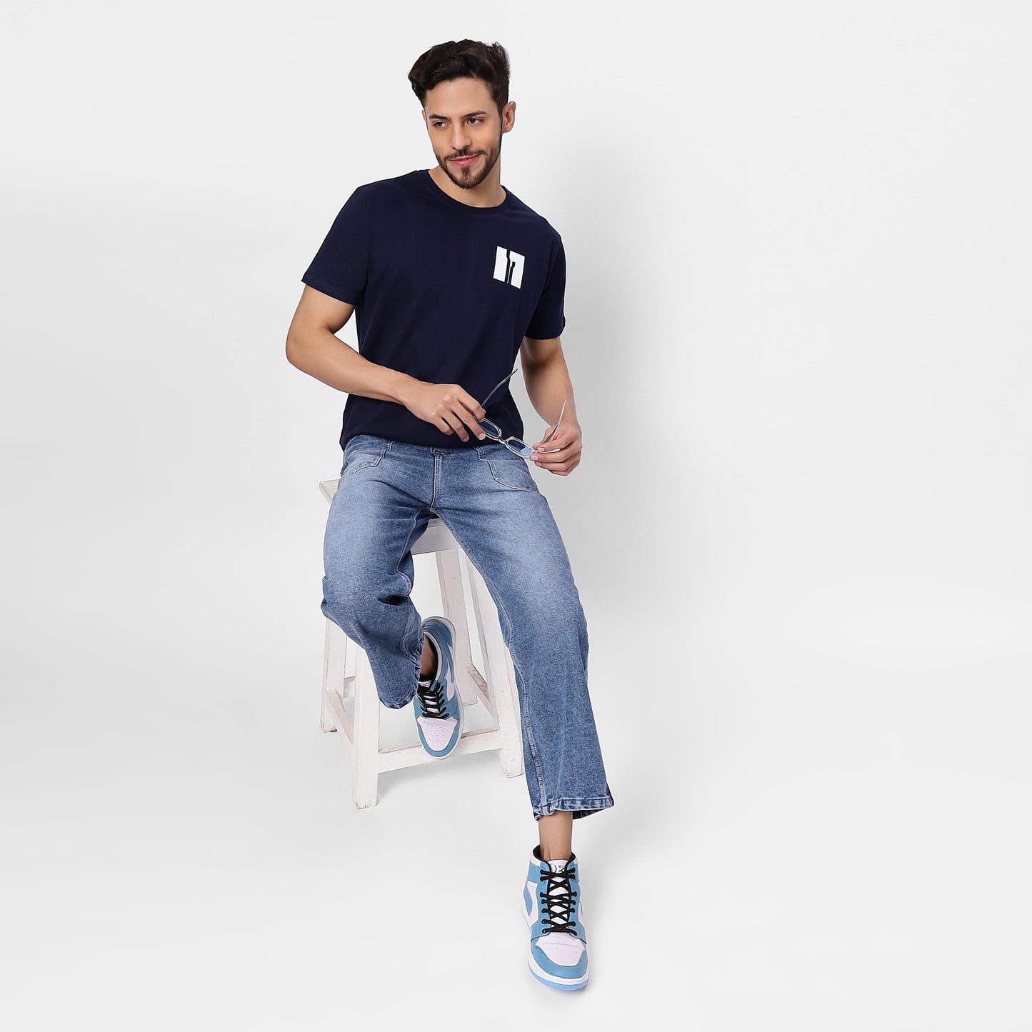 YAIL Navy Essential Tee - 180 GSM