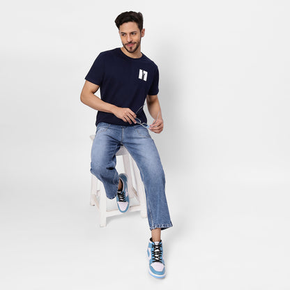 YAIL Navy Essential Tee - 180 GSM