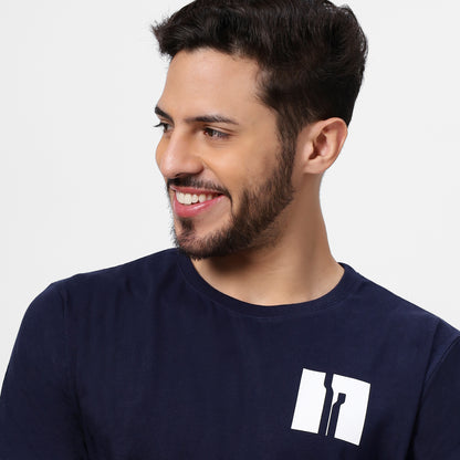YAIL Navy Essential Tee - 180 GSM