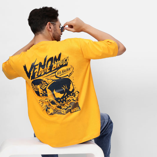 "Venom Eddie Brock Marvel Oversized T-Shirt – 240 GSM Terry French Cotton"