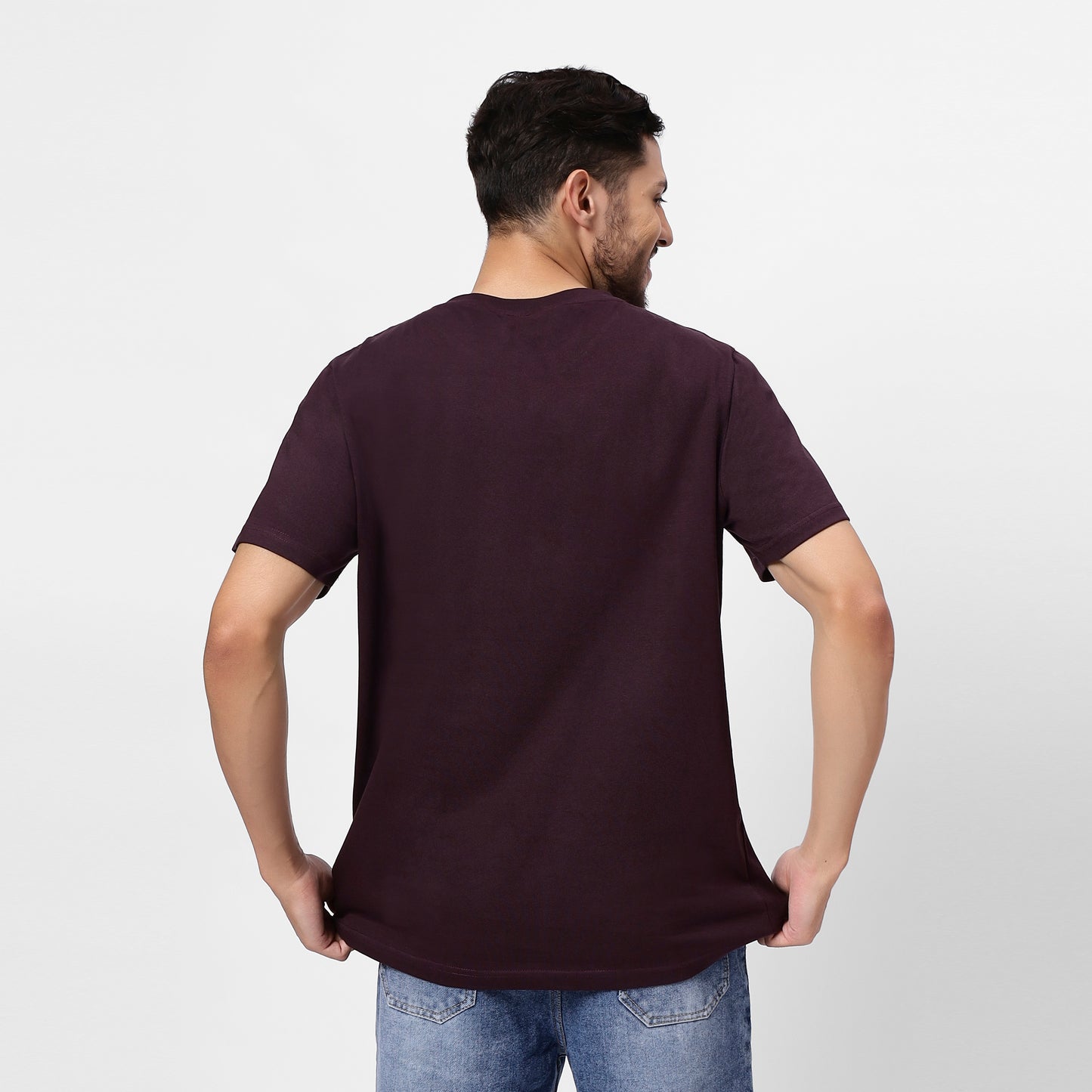 YAIL Music In My Head Tee - Wine - 180 GSM
