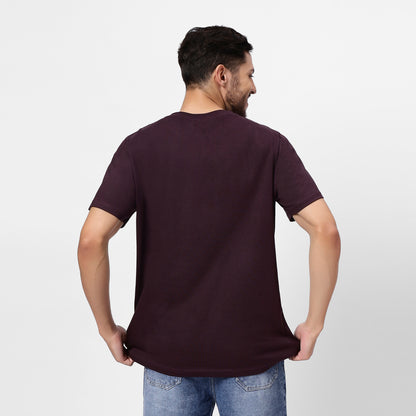YAIL Music In My Head Tee - Wine - 180 GSM