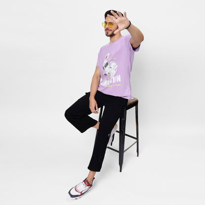 YAIL Creation Graphic Tee - Lavender - 180 GSM
